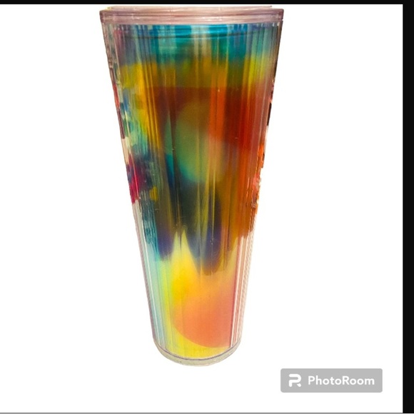 Starbucks Summer 2021 Iridescent Kaleidoscope Dome 24oz Cold Cup Tumbler - Picture 2 of 5